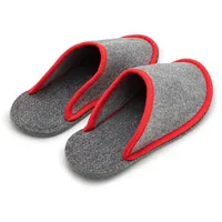 Pantoffelmann Gästepantoffel Walkfilz ABS-Sohle Herren Damen Hausschuh Filzpantoffel Pantoffel (1 Paar) Filzpantoffeln, Gästepantoffel besonders leicht rot 40-43 EU