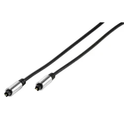 Vivanco HQ-Glasfaserkabel Toslink auf Toslink-Stecker, 1,2 m, schwarz