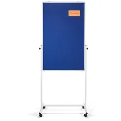 magnetoplan Moderationswand 3in1 Universal-Board 75,0 x 120,0 cm blau, weiß