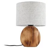 LINDBY Tischleuchte Lindby, Mayumi, Holz für Wohnzimmer, Holz, Skandinavisch, / 31