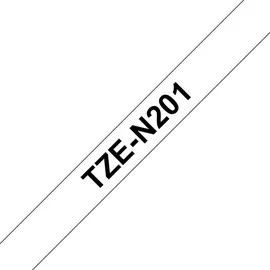 Brother TZe-N201 schwarz auf weiß 0,35cm x 8m