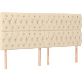 vidaXL Boxspringbett 200 x 200 cm Creme