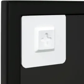 vidaXL Wandspiegel 40 x 80 cm Schwarz