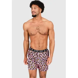Lousy Livin Boxershorts mit lässigem Leo-Print rosa L 3er Pack