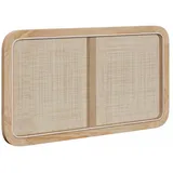 vidaXL Kopfteil mit Kopfteil Natur 100 x 55 x 3 cm Rattan - Braun