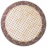 Marrakesch Orient & Mediterran Interior Mosaikplatte Meknes Natur/ Bordaux, 120cm