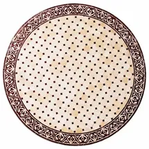 Marrakesch Orient & Mediterran Interior Mosaikplatte Meknes Natur/ Bordaux, 120cm