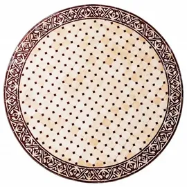 Marrakesch Orient & Mediterran Interior Mosaikplatte Meknes Natur/ Bordaux, 120cm