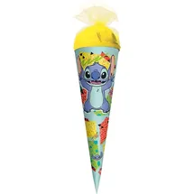 ROTH Schultüte, Disney Stitch, 35 cm, rund, Tüllverschluss