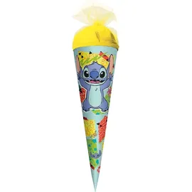 ROTH Schultüte, Disney Stitch, 35 cm, rund, Tüllverschluss