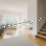 B.K.Licht Briloner Luxtrail Komplettset, 6x LED Spots, Warmweiß, Einspeisung, Weiß 3m,