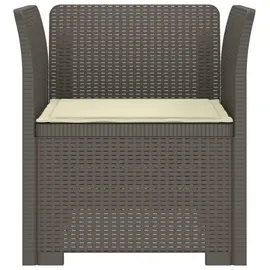 vidaXL 1-Sitzer Sessel 1 x 1 x 1 cm hellgrau