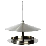 Dobar Rundes Design-Futterhaus Edelstahl zum Aufhängen