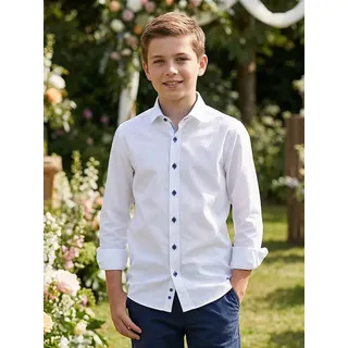 G.O.L.® FINEST COLLECTION Hemd - Super Slim fit - in Weiß - 164