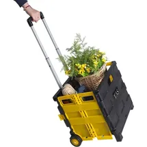 Buri Klappbare Rollbox schwarz 38 x 36 x 33 cm