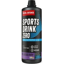 Body Attack Zero Sports Drink Blueberry Drink 1000 ml
