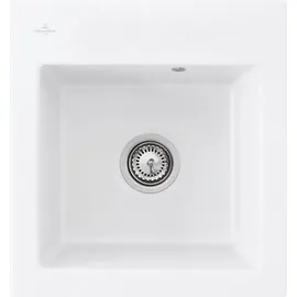 Villeroy & Boch Subway 45 XS stone white + Handbetätigung + Lochbohrungen