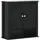 vidaXL Bad-Wandschrank BERG Schwarz 69,5x27x71,5 cm Massivholz