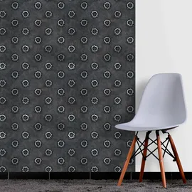 Queence Vinyltapete Josh 90x250cm 0 g schwarz 34193
