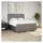 vidaXL Boxspringbett mit Matratze Taupe 180x200 cm Stoff