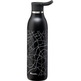 Aladdin CityLoop Isolierflasche, 0,6L, Lava-Schwarz + Print