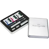 Faber-Castell Grip 2011 Kalligrafie Geschenkset silber