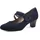 Jana Damen Pumps mit Riemen Mary Jane Vegan, Blau (Navy), 42 EU
