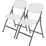 Trutzholm Klappstuhl 59 x 59 x 108 cm weiß 2 St.