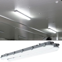 2er Set LED Decken Wannenleuchte Lampe  Länge 120cm 4000 Kelvin, 4320 Lumen Feucht- und Nassraumleuchte geeignet für Garage, Keller, Werkstatt, Halle, Lager, Büro, Industrie