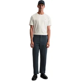 Marc O'Polo "aus Bio-Baumwoll-Mix", Herren, Gr. XL, Normalgrößen, blau (schwarz navy), Obermaterial: 91% Baumwolle, 6% Polyester, 3% Elasthan, unifarben, relaxed fit normal, Hosen Jerseyhose