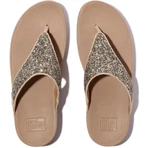 FitFlop Damen Lulu Multi-Tonal Glitter Zehentrenner, Klassischer Beige-Mix, 39 EU