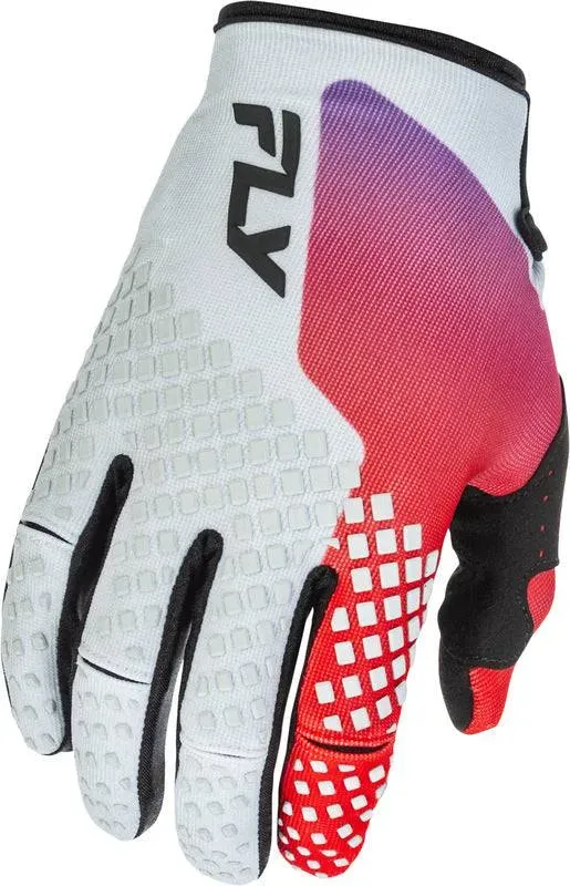 Fly Racing Kinetic Youth Handschuhe Grau Lila Schwarz - YL