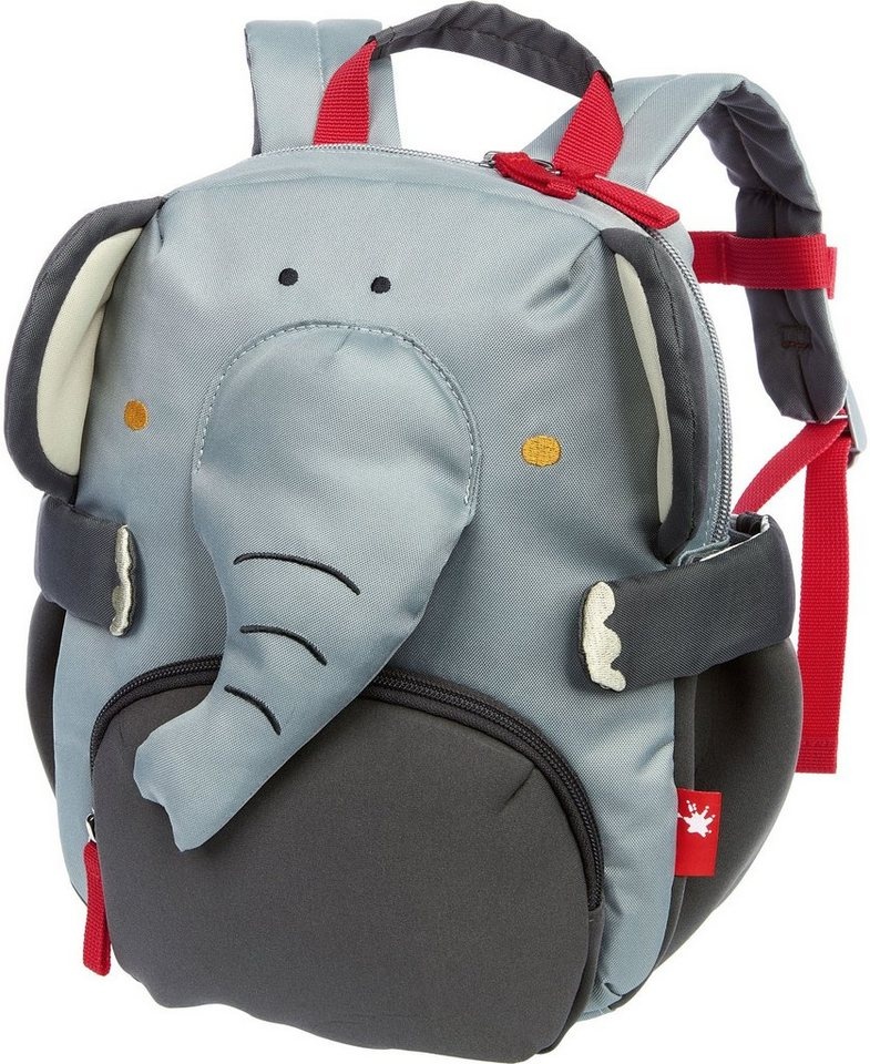 Produktbild Sigikid Kinderrucksack Pfötchenrucksack Elefant grau|rot