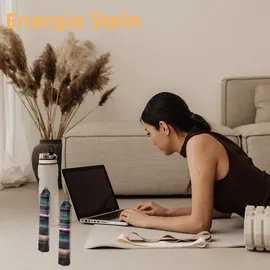 luxuskollektion Großer Fluorit Kristallturm Heilstein 9-10cm - 1PC