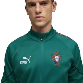 Puma Portugal King Anthem Trainingsjacke Green Lagoon/Ruby Shimmer M