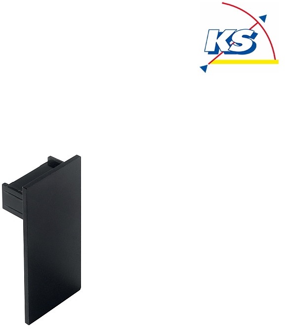 Ideal Lux Isolierte Endkappe  für LED Modulsystem ARCA, Schwarz IDEA-223148