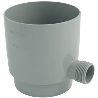 Marley Regensammler NW 75 mm, mit Überlaufstop, grau