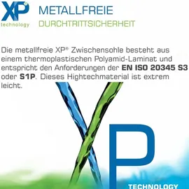 Atlas knöchelhoher Sicherheitsschuh SL 525 XP ESD S3, Weite 10 Größe 43