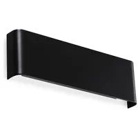 Ideal Lux LED-Wandleuchte DELTA schwarz, B 30 cm, up/down