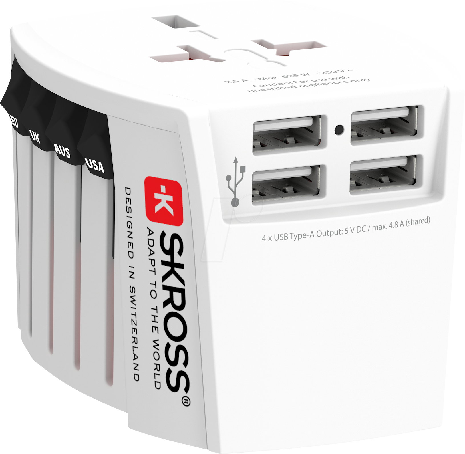 Produktbild SKROSS 1302961 - SKROSS MUV, 4x USB-A
