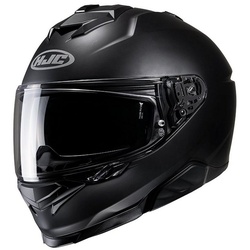 HJC Motorradhelm HJC i71 Solid Semi schwarz matt, Motorradhelm Integralhelm Rollerhelm Frauen Männer schwarz XL