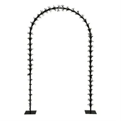 MARELIDA LED Türbogen Hochzeitsbogen Torbogen beleuchtet Gartenbogen 2,3m