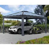 CANOPIA Carport Colorado 4,26 x 4,87 m grau inkl. UV-Schutz