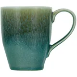 CreaTable 6er Set CreaTable Kaffeebecher Caldera 300 ml Steinzeug Grün