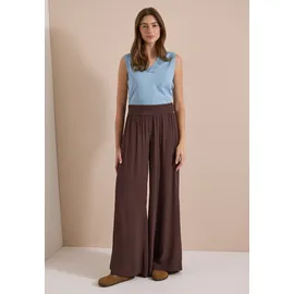 Cecil Stoffhose CECIL, Damen, Gr. XL Länge 32, braun cacao, Stoff, 100% Viskose, unifarben, Loose Fit, lang, Hosen Stoffhose, mit Elastikbund
