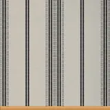 Gestreifter Polsterstoff für Stühle moderner einfacher geometrischer Stoff als Meterware dekorativer Stoff im klassischen Boho Stil für Polsterung und Heimwerkerprojekte 92x150cm Beige Schwarz
