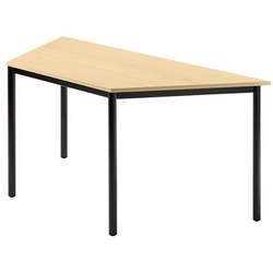 HAMMERBACHER Konferenztisch DRTR »Barcelona« 160x80 cm Trapezform Gestell schwarz braun, 160x72 cm