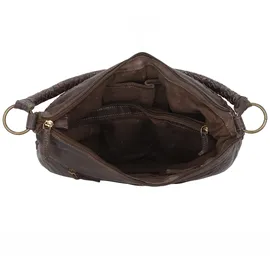 GREENLAND Nature Femi & Nine Schultertasche Leder 39 cm braun