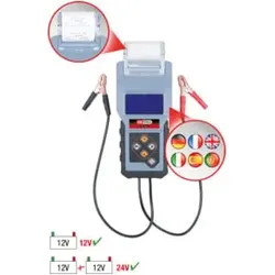 KS Tools 12-V-Digital-Batterie- und Ladesystemtester mit integriertem Drucker