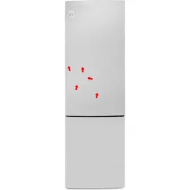 LG GBP62SWNAC Kühl-Gefrierkombination (384 l, 2030 mm hoch, Weiß)